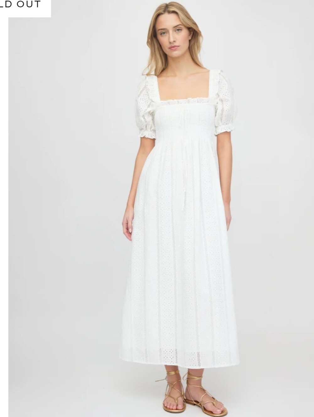 The Scarlett Nap Dress White Broaderie Viole